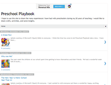 Tablet Screenshot of preschoolplaybook.com